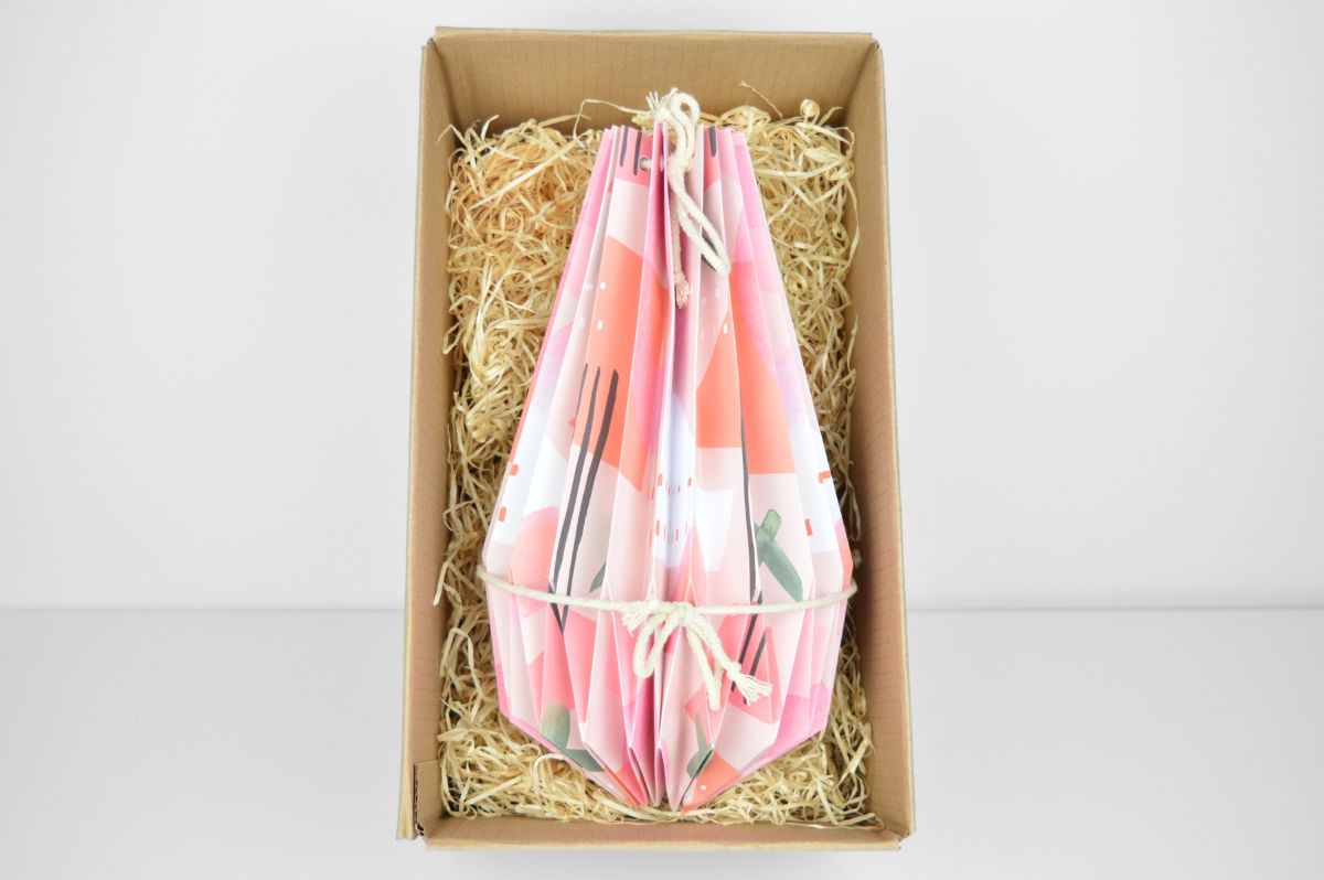PAPERLAMP® "Gouache Rosarot" (Easy Installation) - Lampenschirm