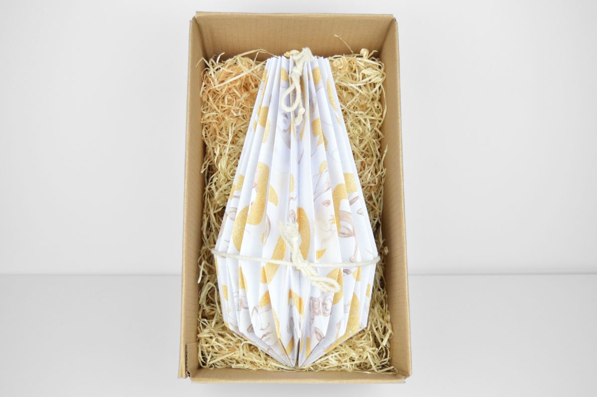 PAPERLAMP® "Goldene Skulpturen" (Easy Installation) - Lampenschirm