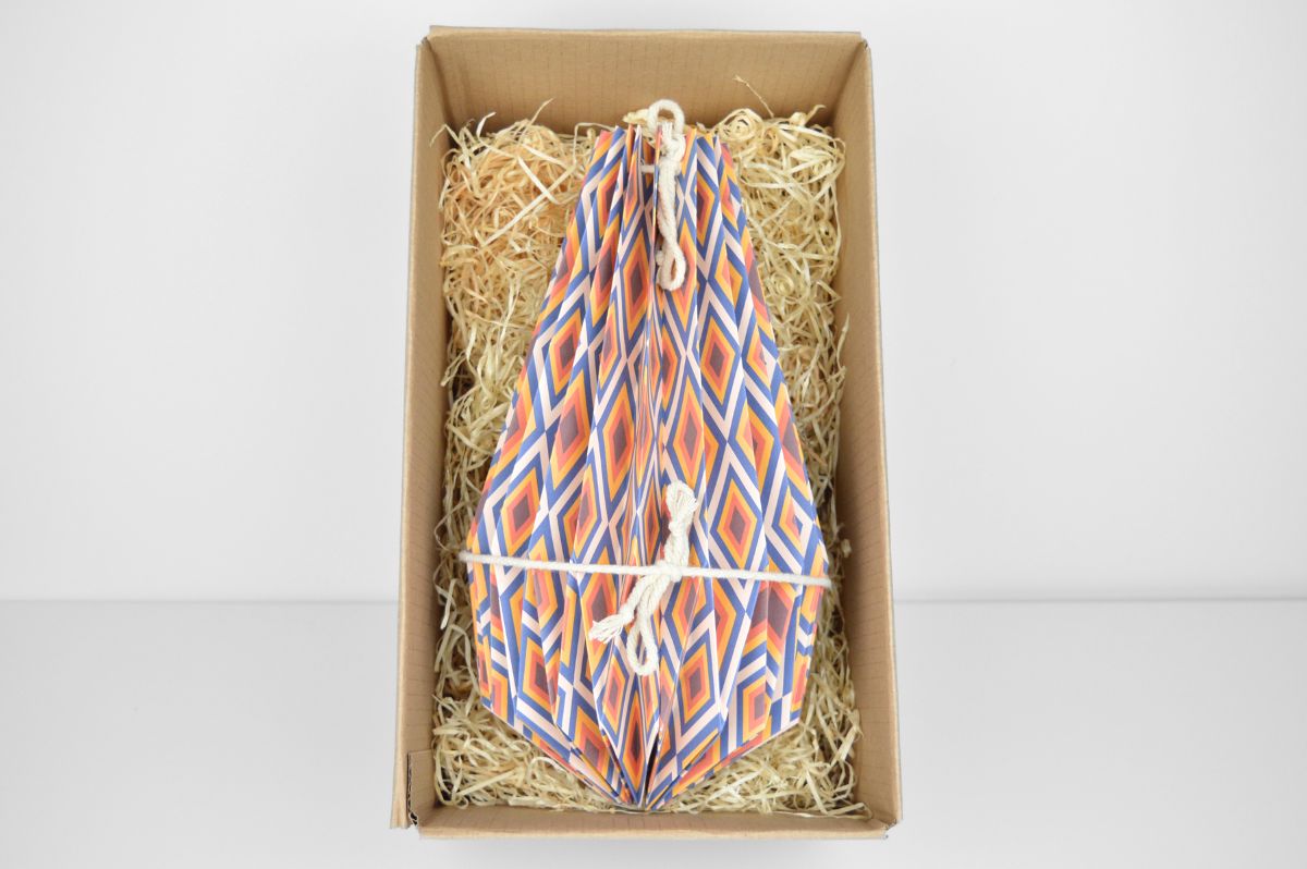 Paper Lamp "Retro Diamond" (Easy Installation) - lampshade