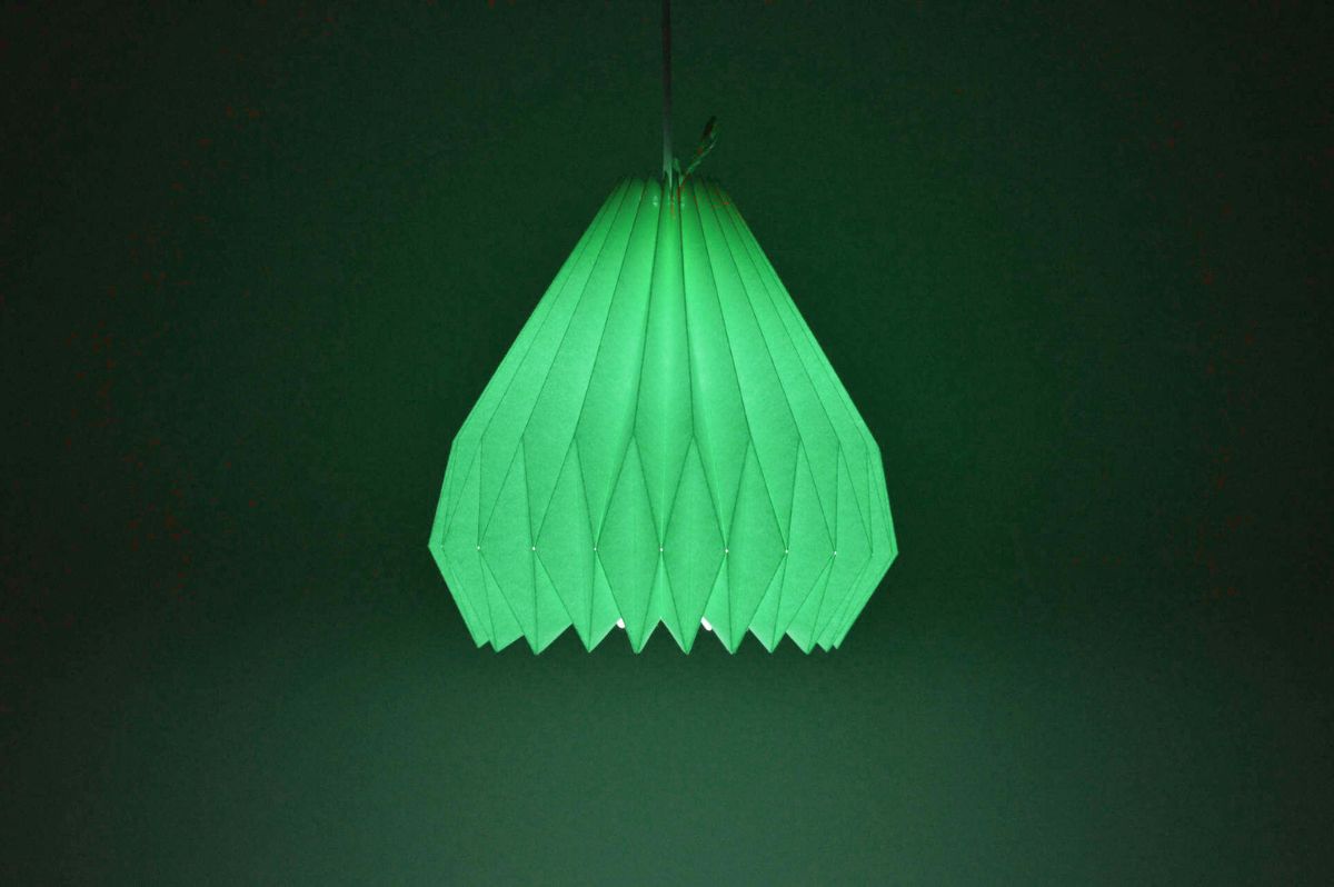 Lampenschirm - Paper Lamp “Pistachio” - on