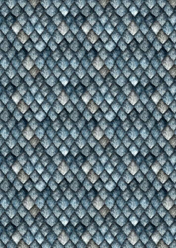 Lampenschirm - Paper Lamp “Dragon Scales” (Easy Installation) - Print