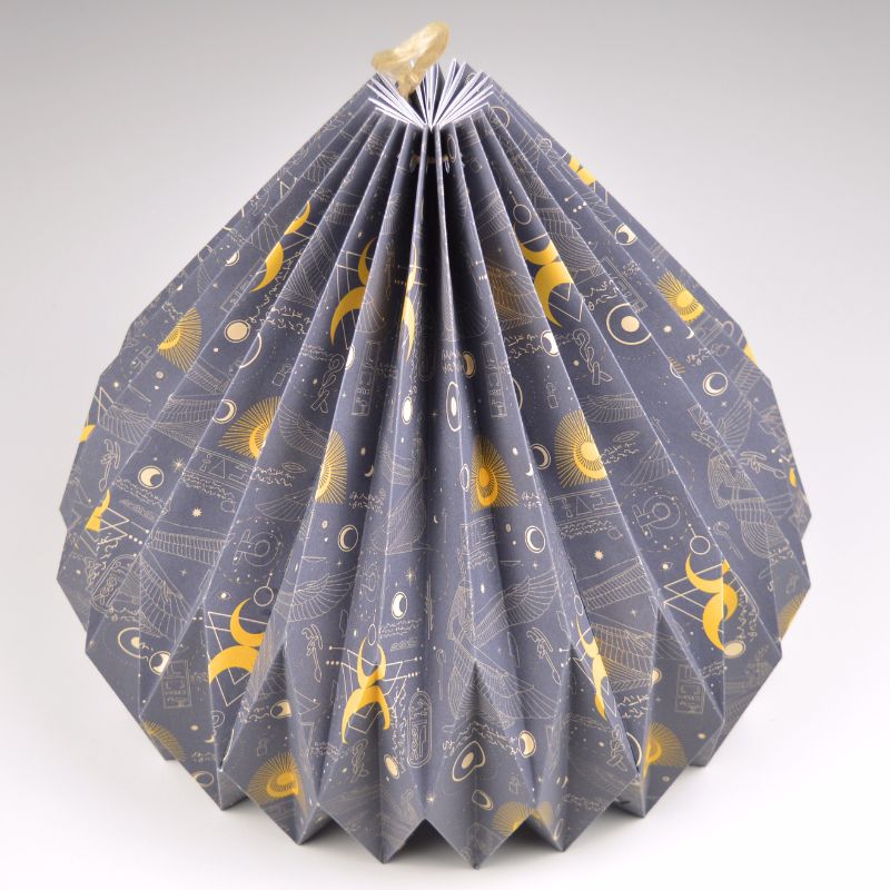 Lampenschirm - Paper Lamp "Antique Night Sky" (Easy Installation) - Side