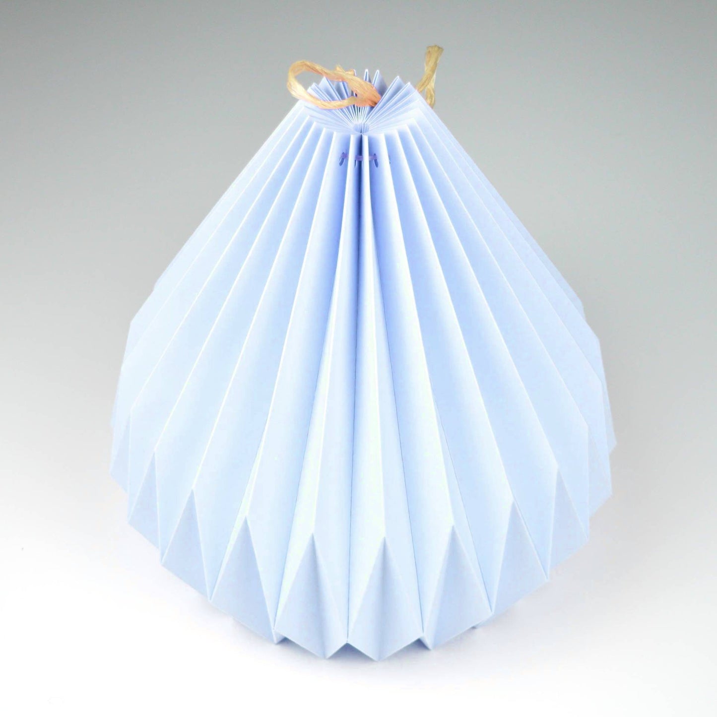 Lampenschirm - Paper Lamp "Azure Blue" (Easy Installation) - Side
