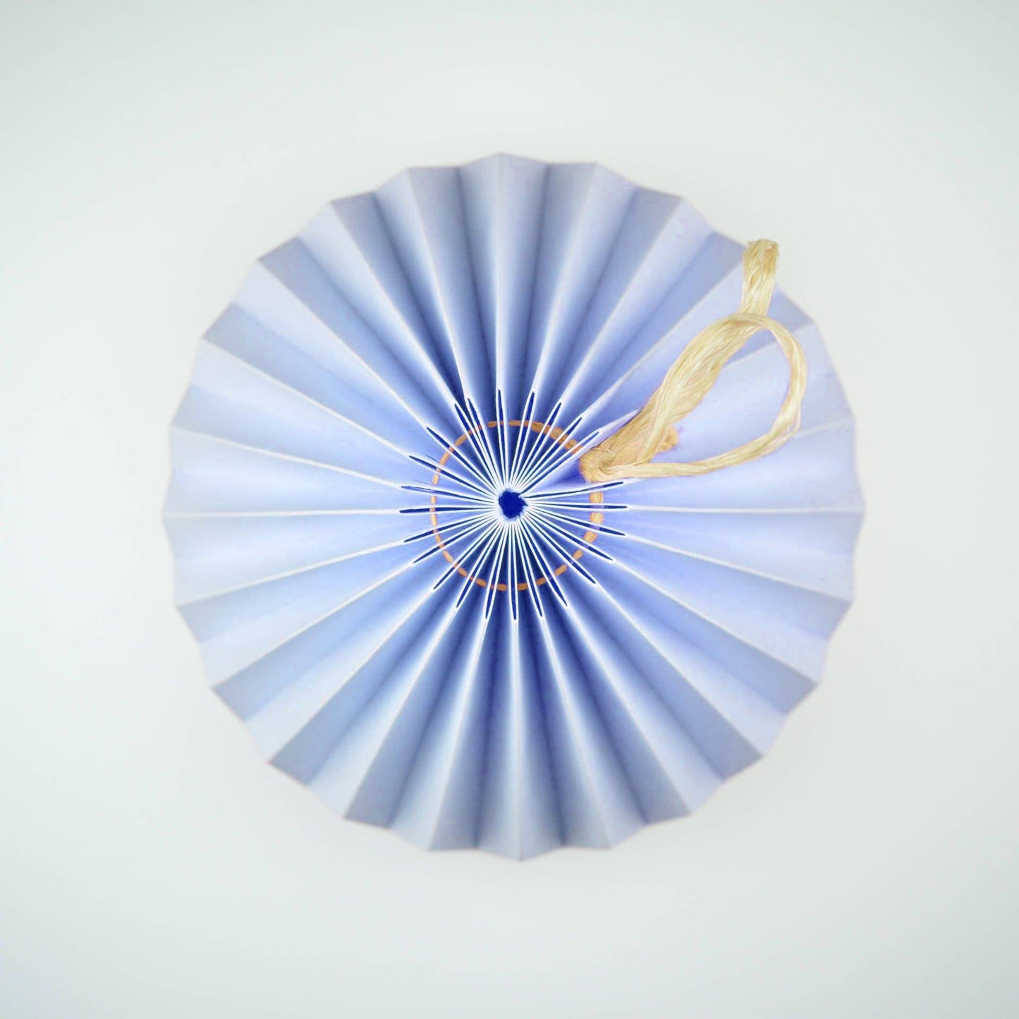 Lampenschirm - Paper Lamp "Azure Blue" (Easy Installation) - Top