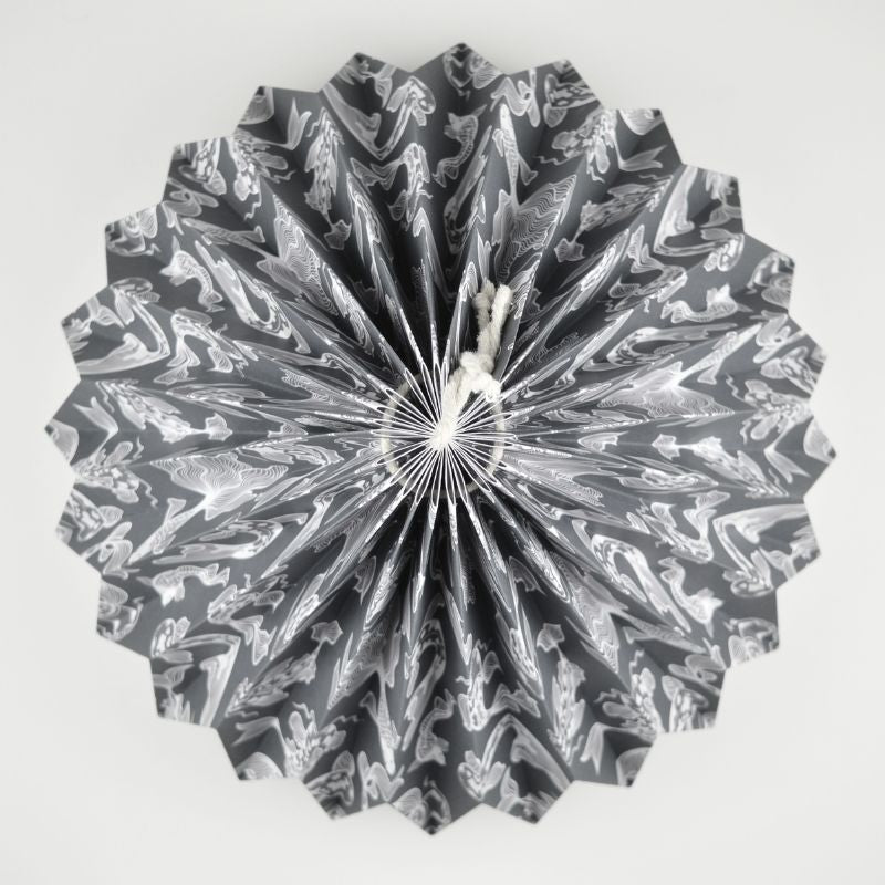 Lampenschirm - Paper Lamp "Schwarzer Koi" (Easy Installation) - Top