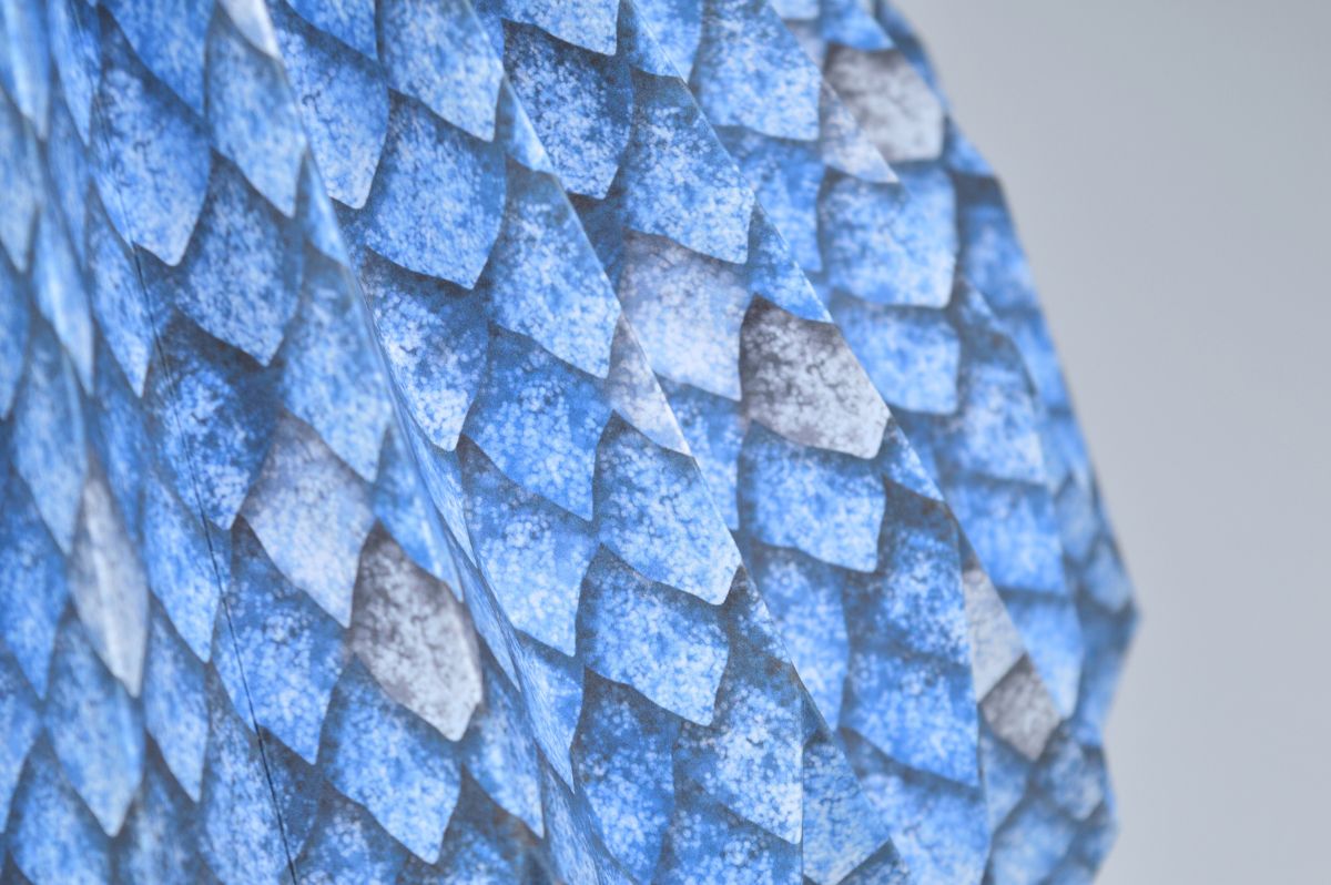 Lampenschirm - Paper Lamp “Dragon Scales” (Easy Installation) - Closeup 2