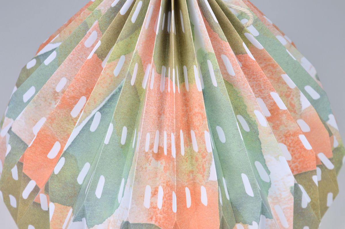 Lampenschirm - Paper Lamp "Gouache" (Easy Installation) - Closeup