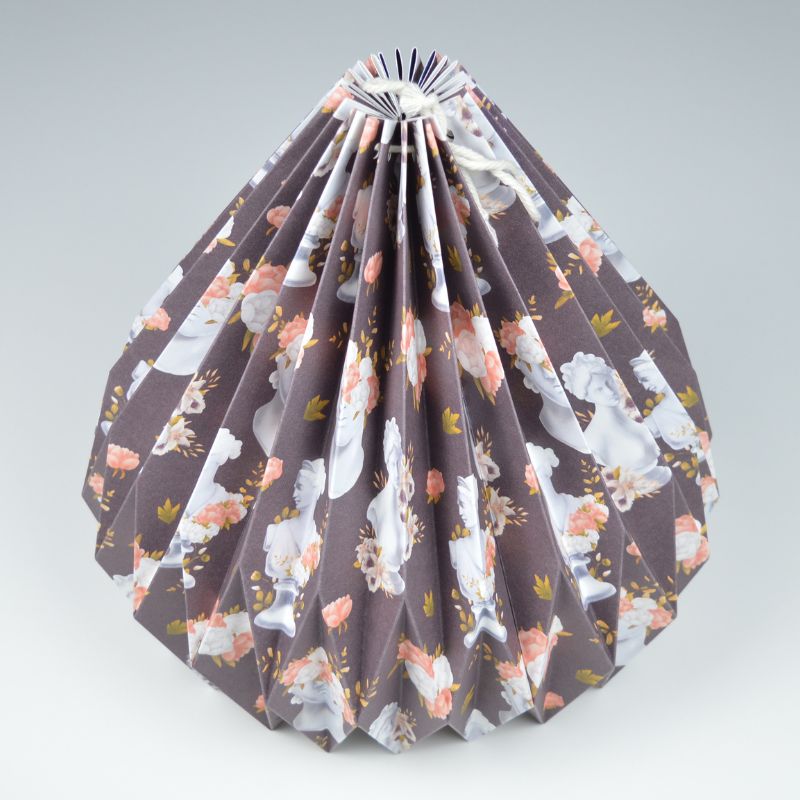 Lampenschirm - Paper Lamp "Statues and Roses" (Easy Installation) - Side
