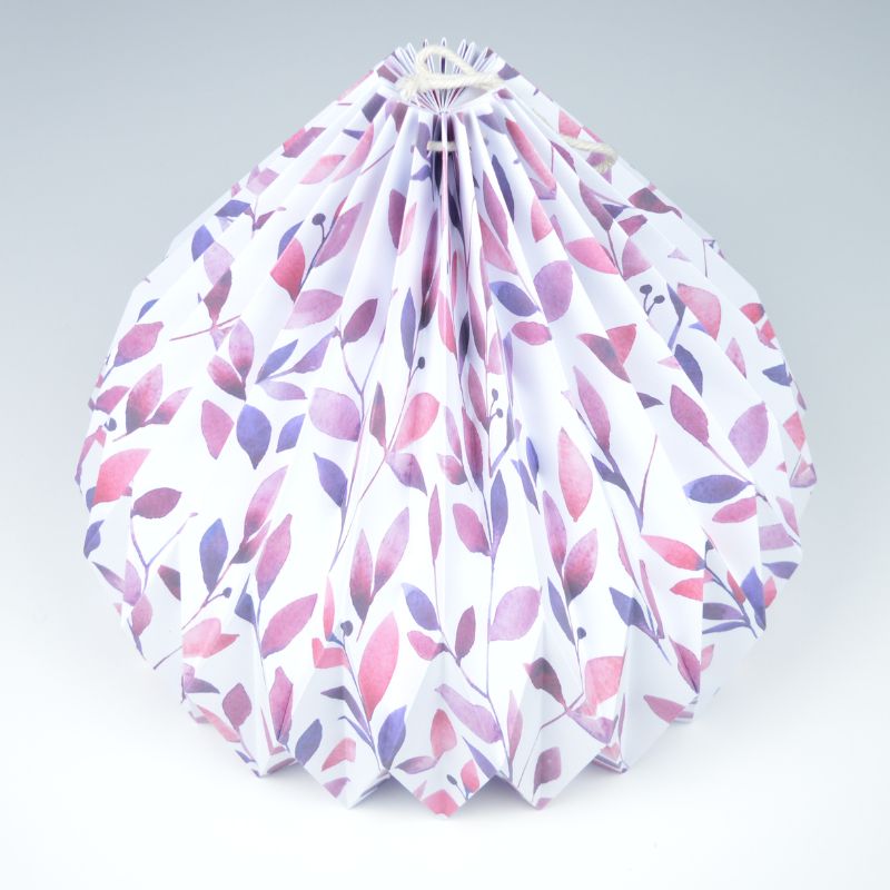 Paper Lamp - Lampenschirm "Lila Blätter" - side 2
