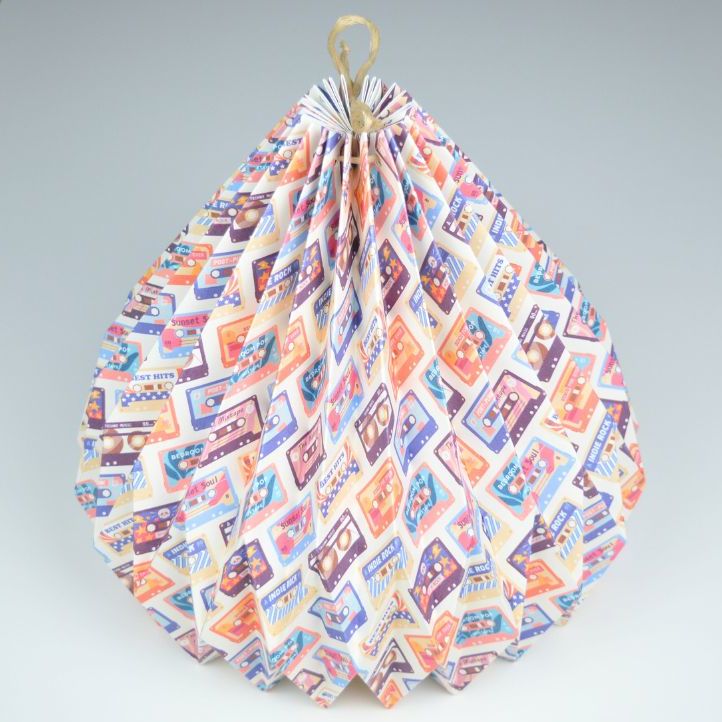Lampenschirm - Paper Lamp "Mixtape" (Easy Installation) - Side