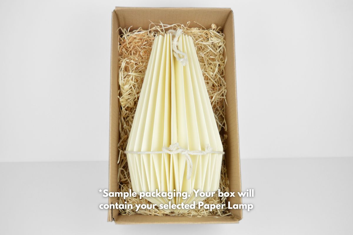 PAPERLAMP® "Azurblau" (Easy Installation) - Lampenschirm