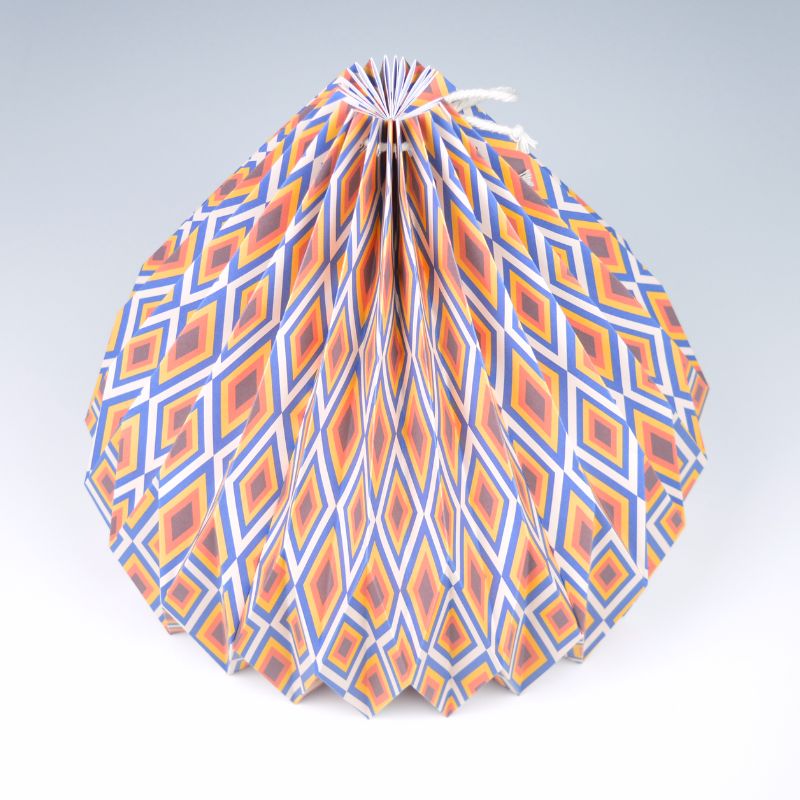 Lampenschirm - Paper Lamp “Retro Diamond” (Easy Installation) - Side