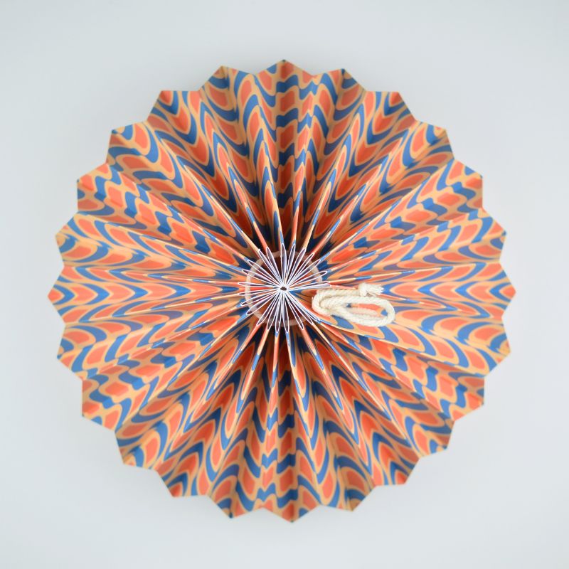 Lampenschirm - Paper Lamp “Retro Wave” (Easy Installation) - Top