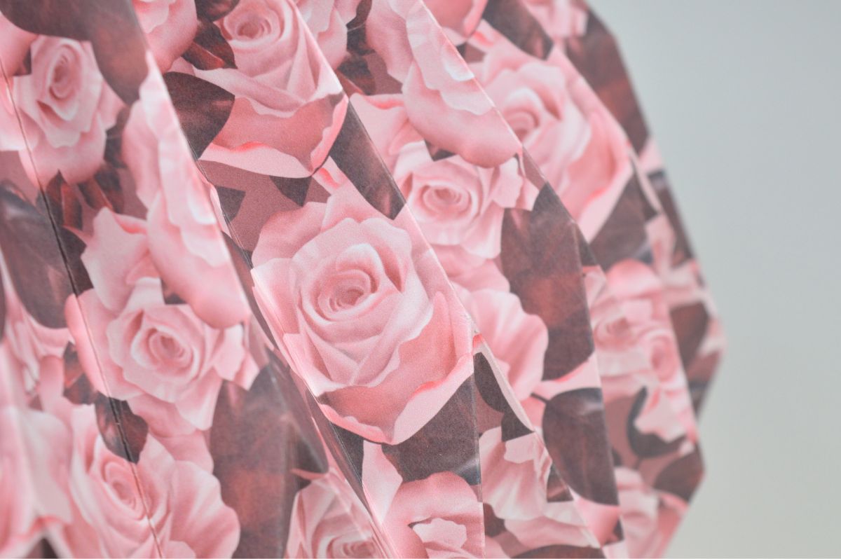 Lampenschirm - Paper Lamp "Rose" (Easy Installation) - Closeup 2