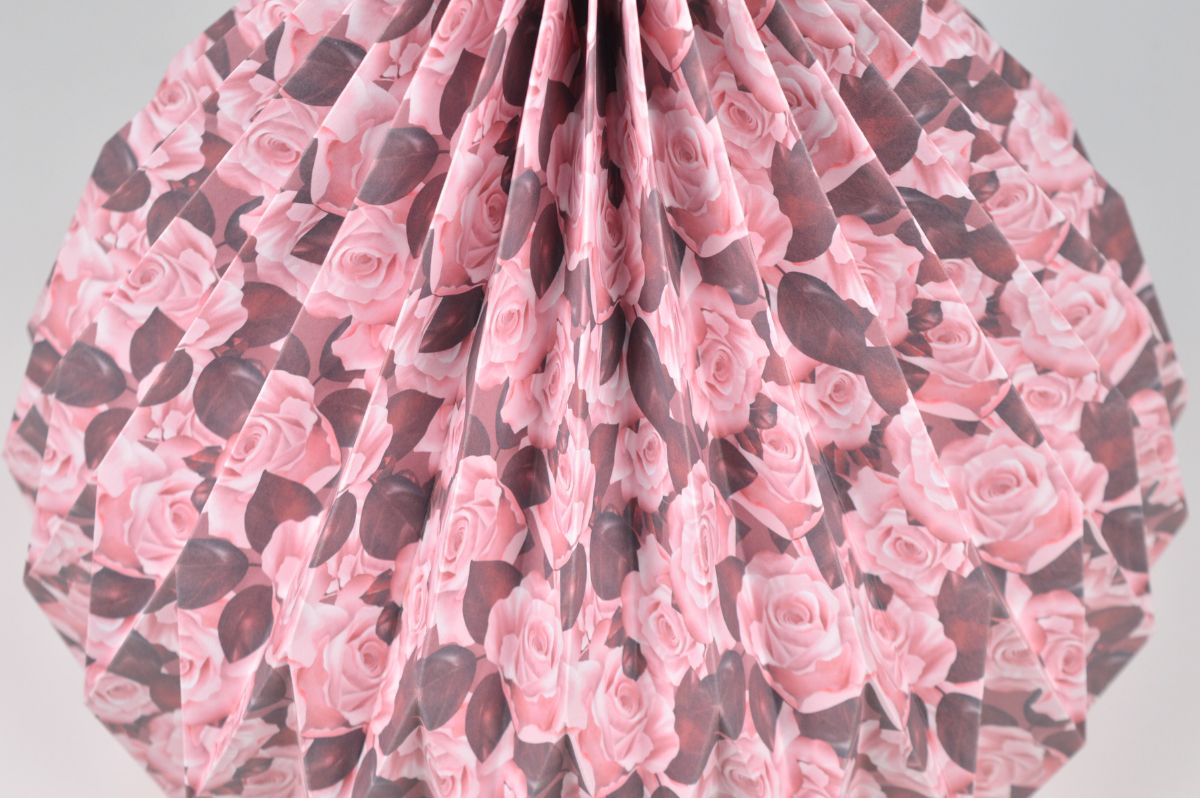 Lampenschirm - Paper Lamp "Rose" (Easy Installation) - Closeup