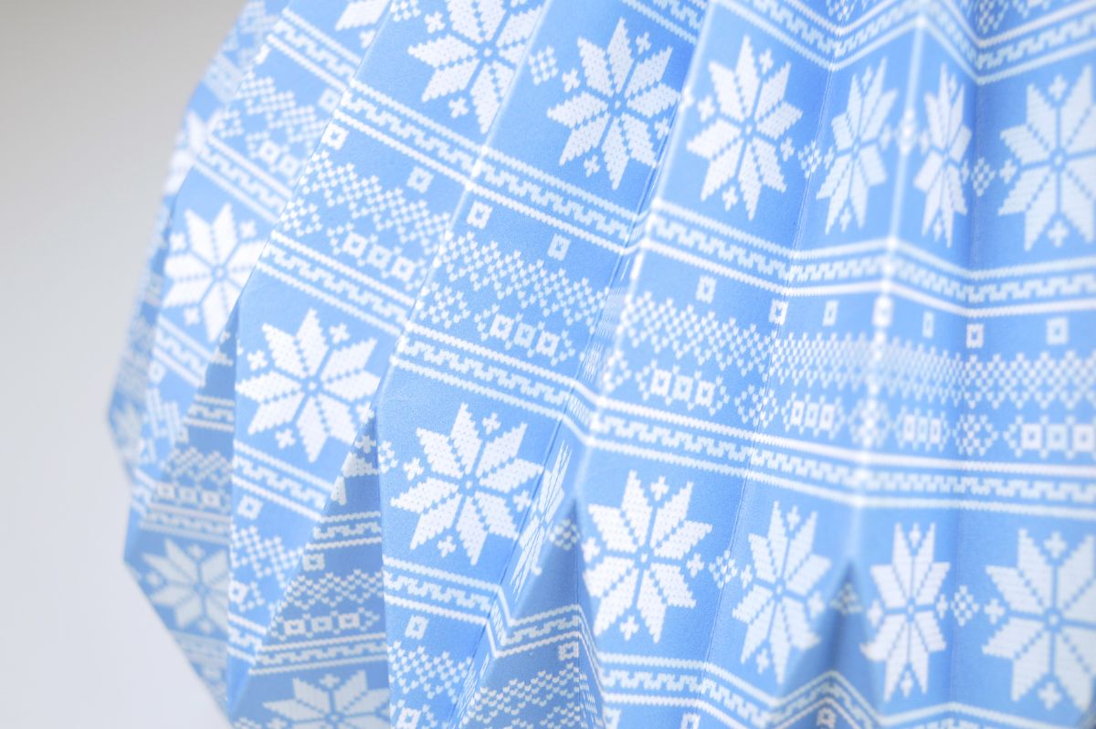 Lampenschirm - Paper Lamp “Snowflake” (Easy Installation) - Closeup 2