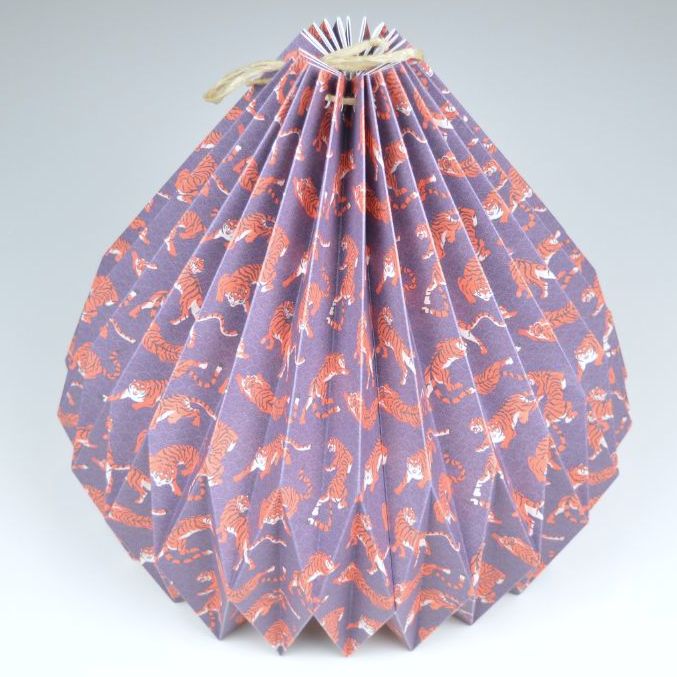 Lampenschirm - Paper Lamp "Tiger" (Easy Installation) - Side