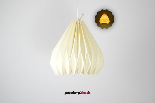 Lampenschirm - Paper Lamp "Cream"