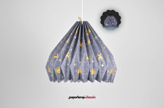 Lampenschirm - Paper Lamp "Antique Night Sky"