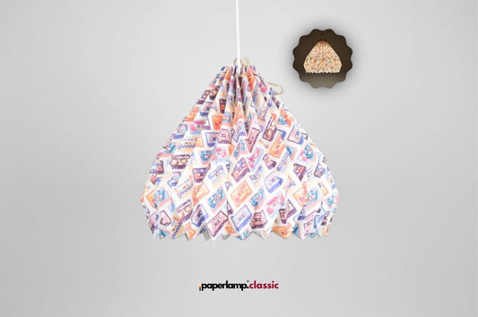 Lampenschirm - Paper Lamp "Mixtape"