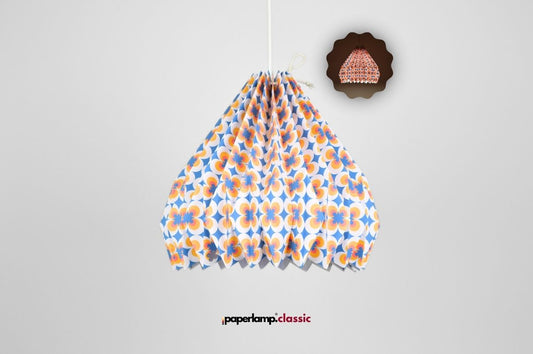 Lampenschirm - Paper Lamp “Retro Flower”