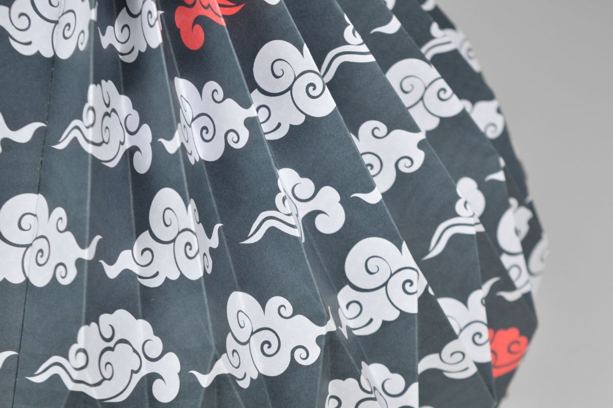 Lampenschirm - Paper Lamp "Wolken" - closeup