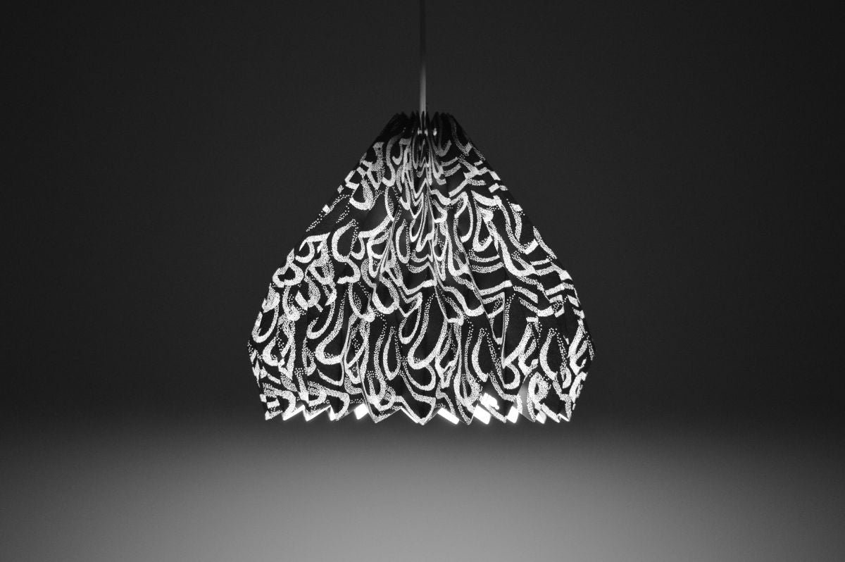 Lampenschirm - Paper Lamp "Void" (Easy Installation) - On