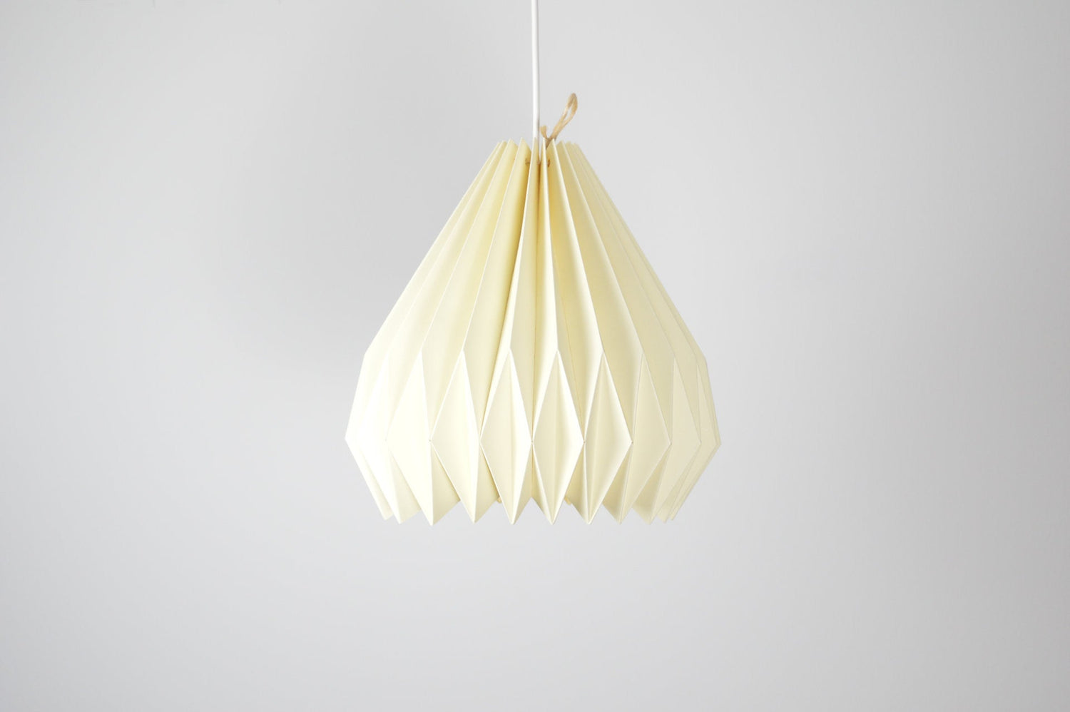 Lampenschirm - Paper Lamp "Creme"