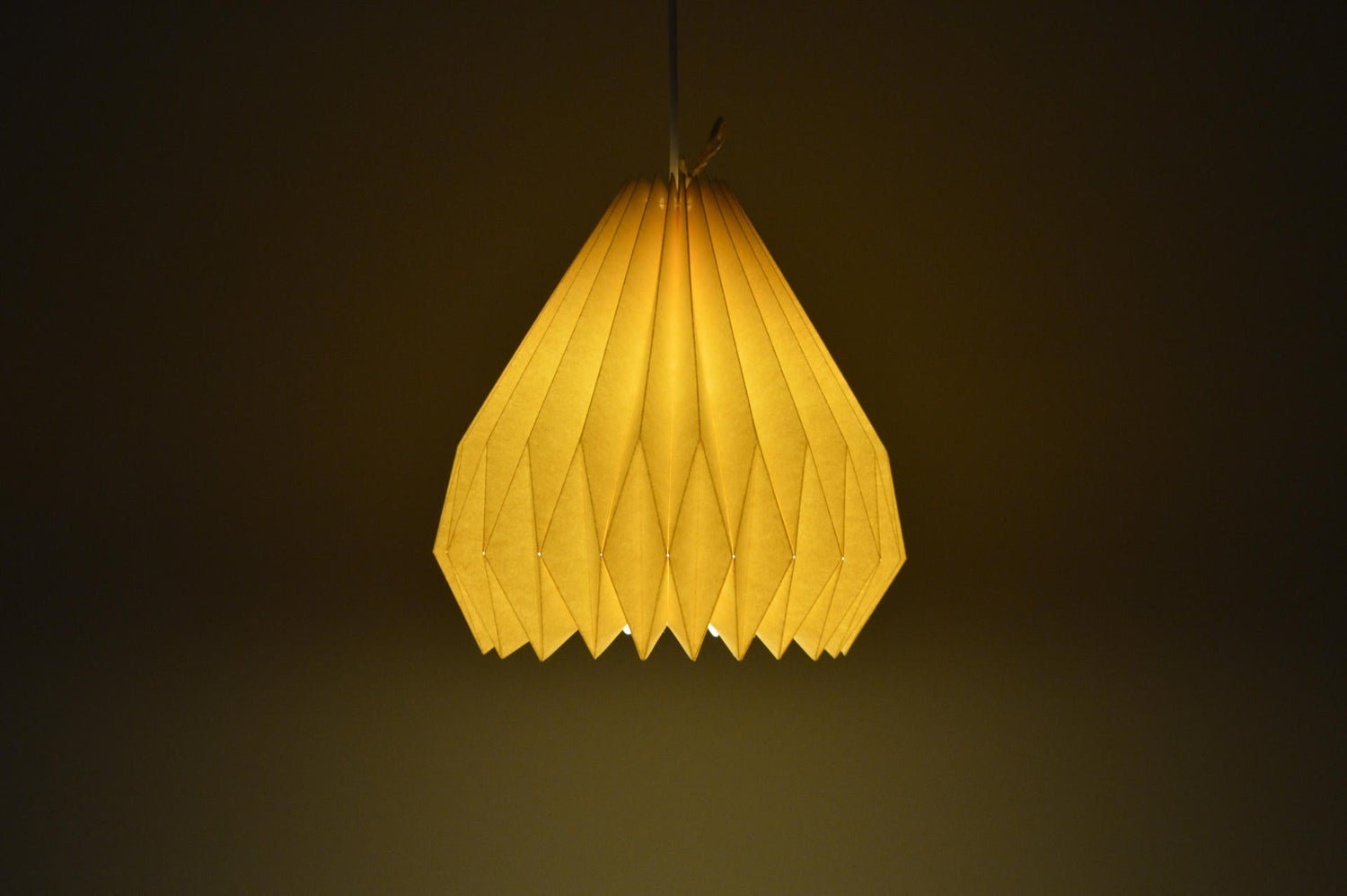 Lampenschirm - Paper Lamp "Creme" - On